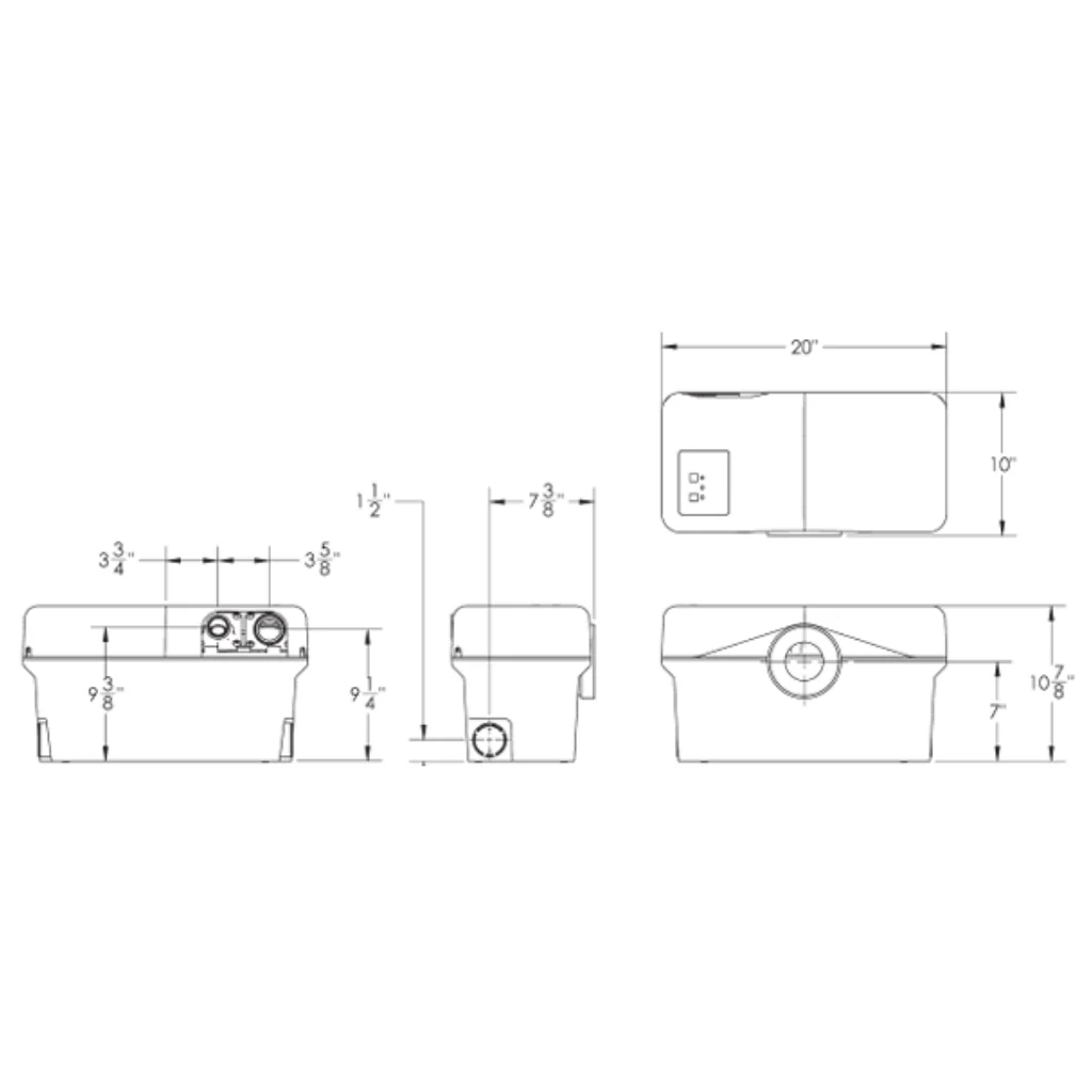 Liberty Pumps ASCENTII-ESW Ascent II Macerating Toilet System (Elongated) - Image 10
